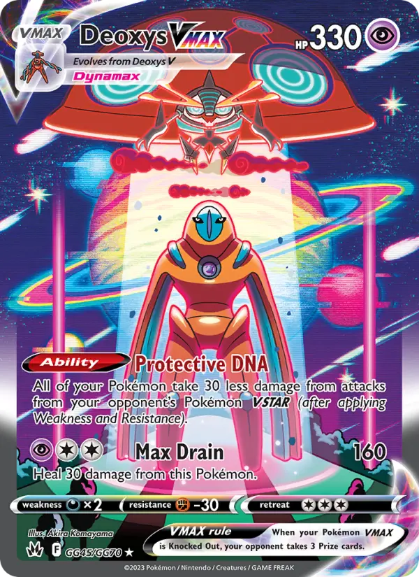 Deoxys VMAX — Crown Zenith card #GG45