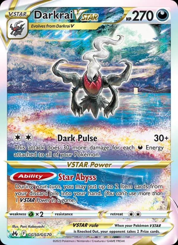 Darkrai VSTAR — Crown Zenith card #GG50