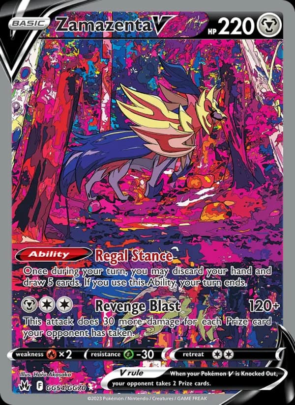 Zamazenta V — Crown Zenith card #GG54