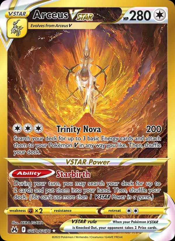 Arceus VSTAR — Crown Zenith card #GG70