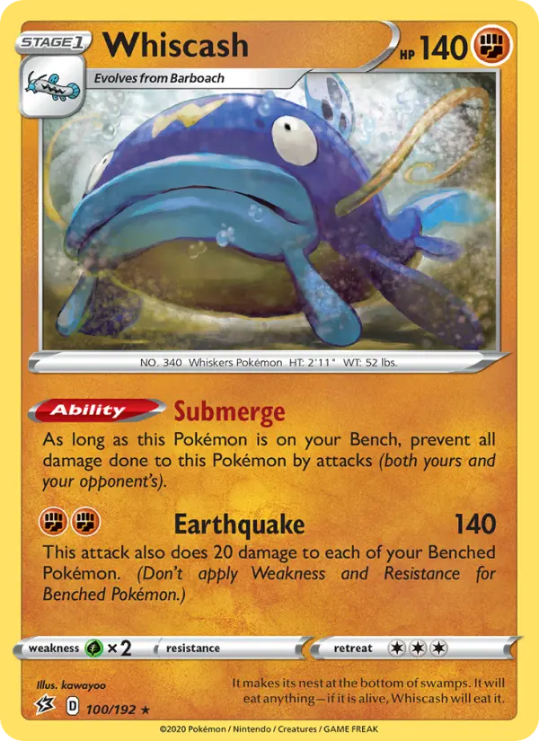 Whiscash — Rebel Clash card #100