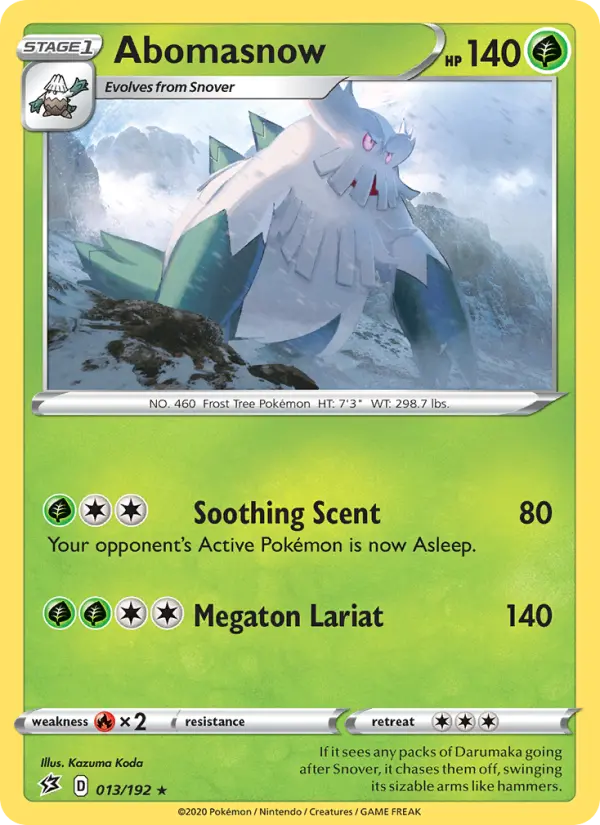 Abomasnow — Rebel Clash card #13