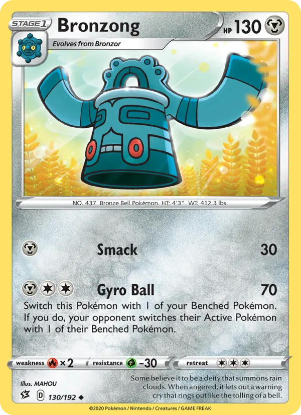 Bronzong — Rebel Clash card #130