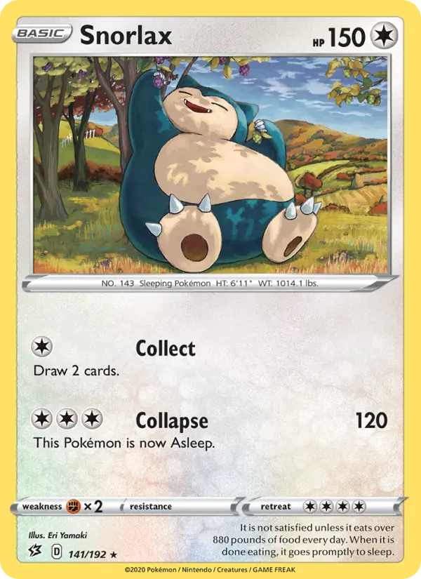 Snorlax — Rebel Clash card #141