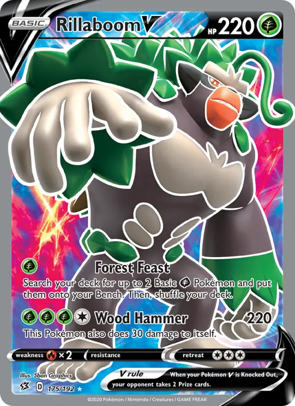 Rillaboom V — Rebel Clash card #175