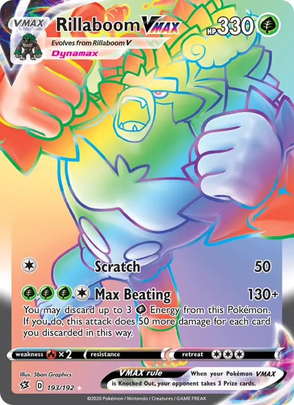 Rillaboom VMAX — Rebel Clash card #193