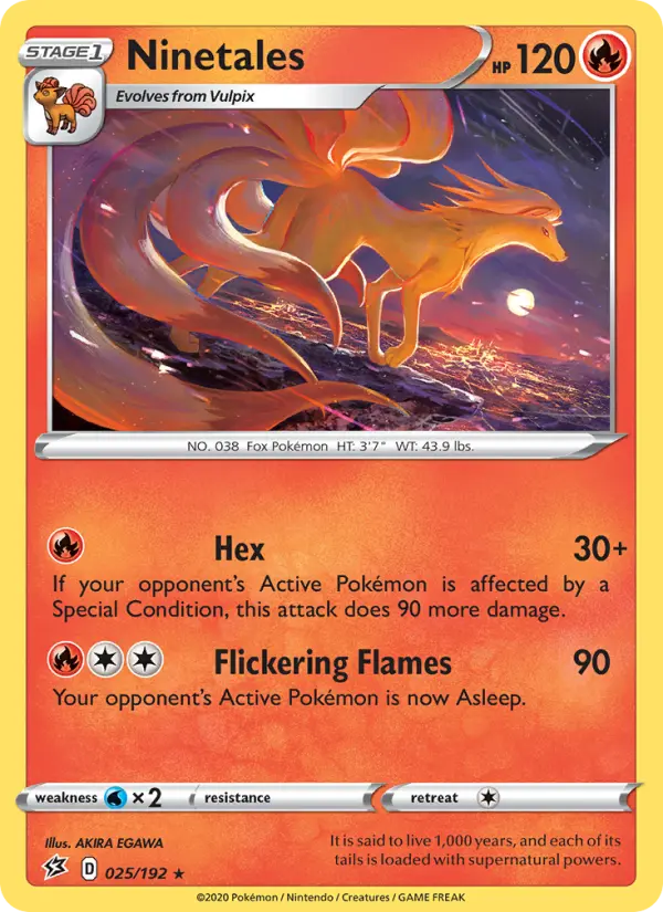 Ninetales — Rebel Clash card #25