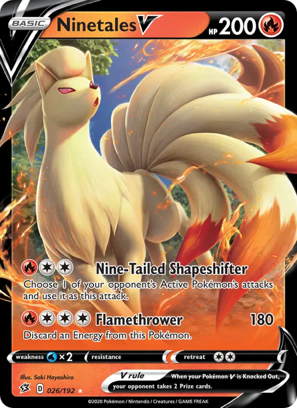 Ninetales V — Rebel Clash card #26