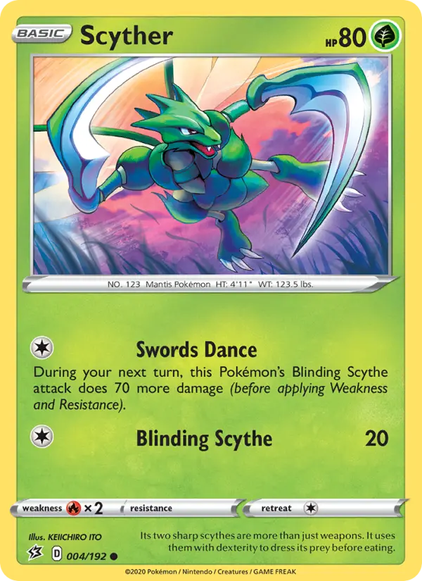 Scyther — Rebel Clash card #4
