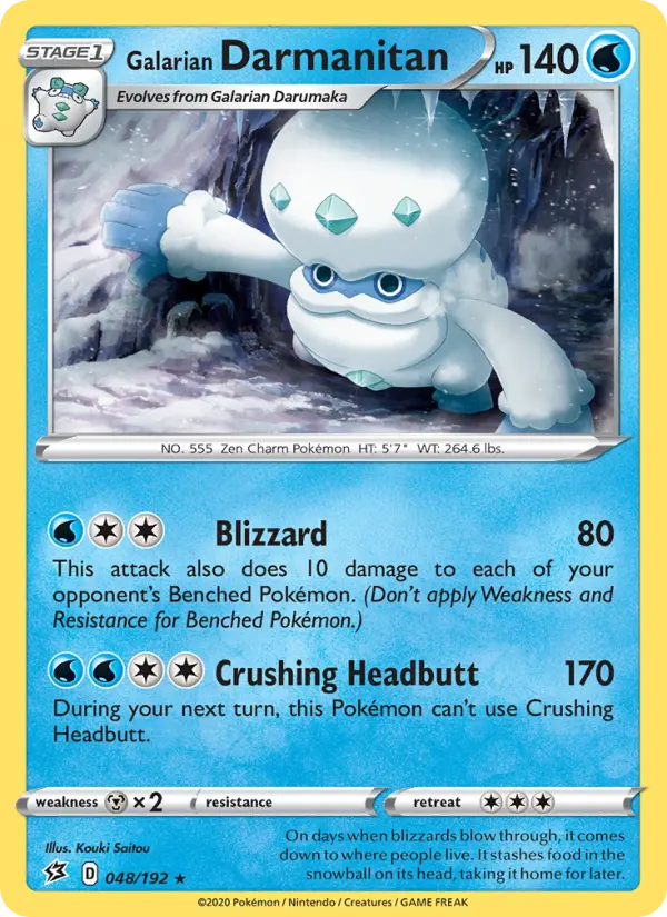 Galarian Darmanitan — Rebel Clash card #48