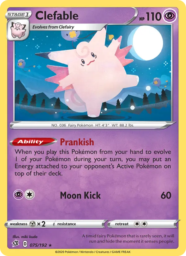 Clefable — Rebel Clash card #75