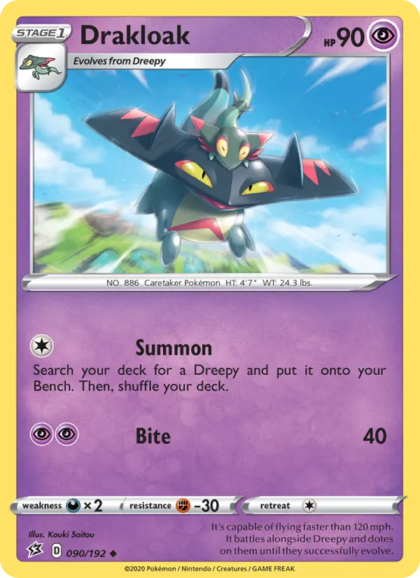 Drakloak — Rebel Clash card #90