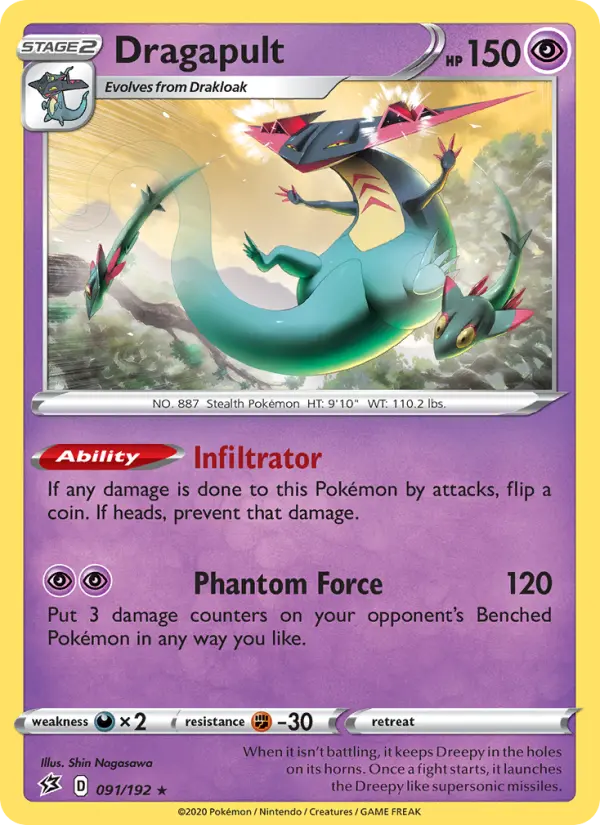 Dragapult — Rebel Clash card #91