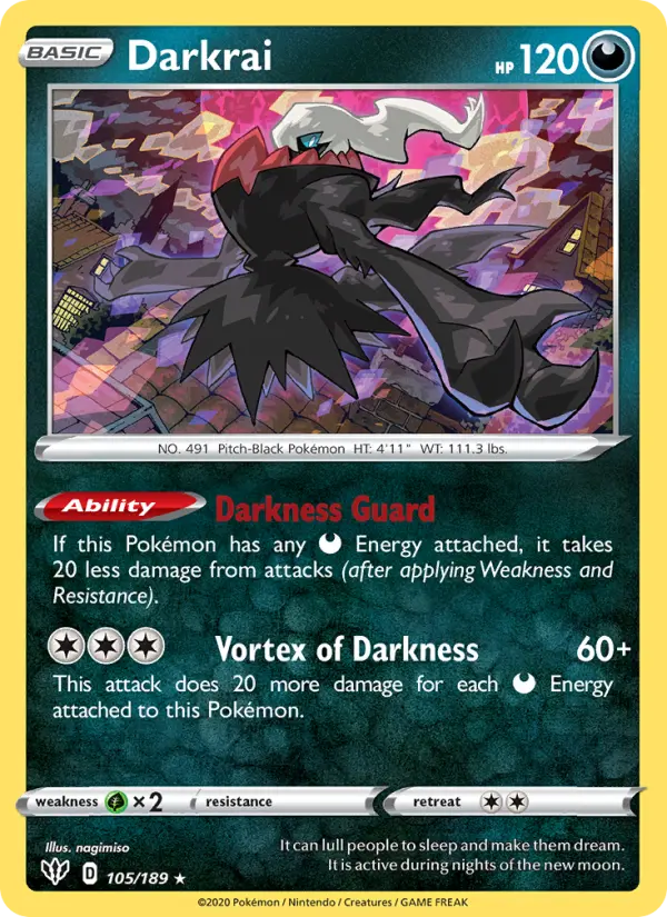 Darkrai — Darkness Ablaze card #105