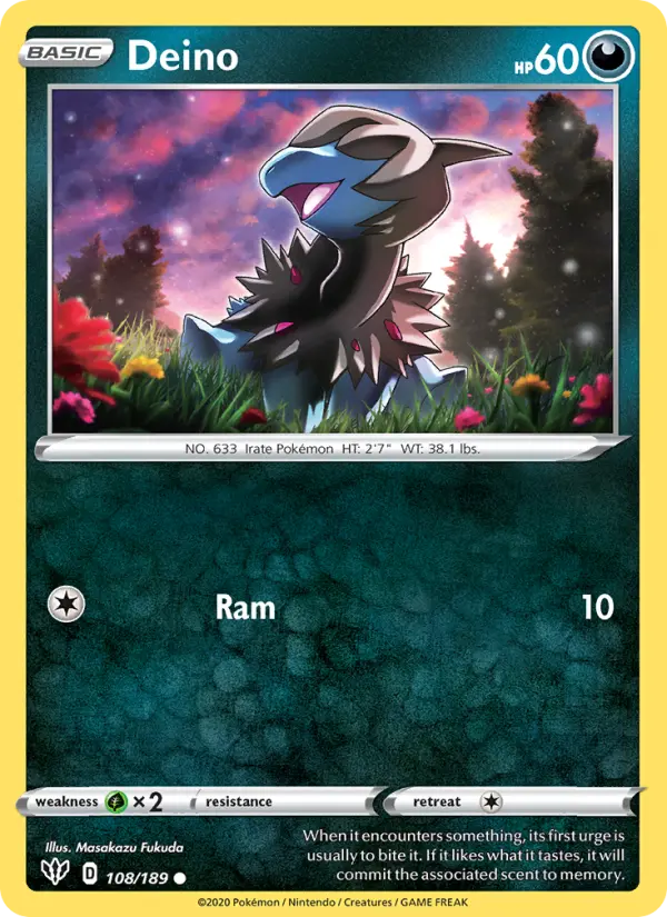 Deino — Darkness Ablaze card #108