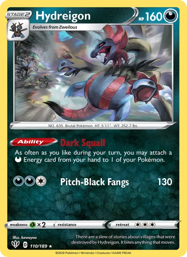 Hydreigon — Darkness Ablaze card #110