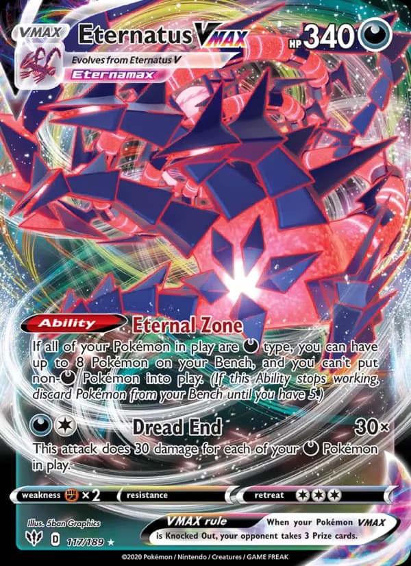 Eternatus VMAX — Darkness Ablaze card #117