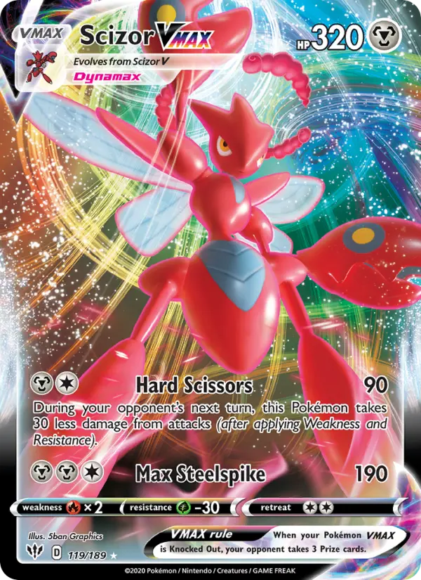 Scizor VMAX — Darkness Ablaze card #119