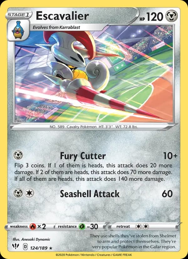 Escavalier — Darkness Ablaze card #124