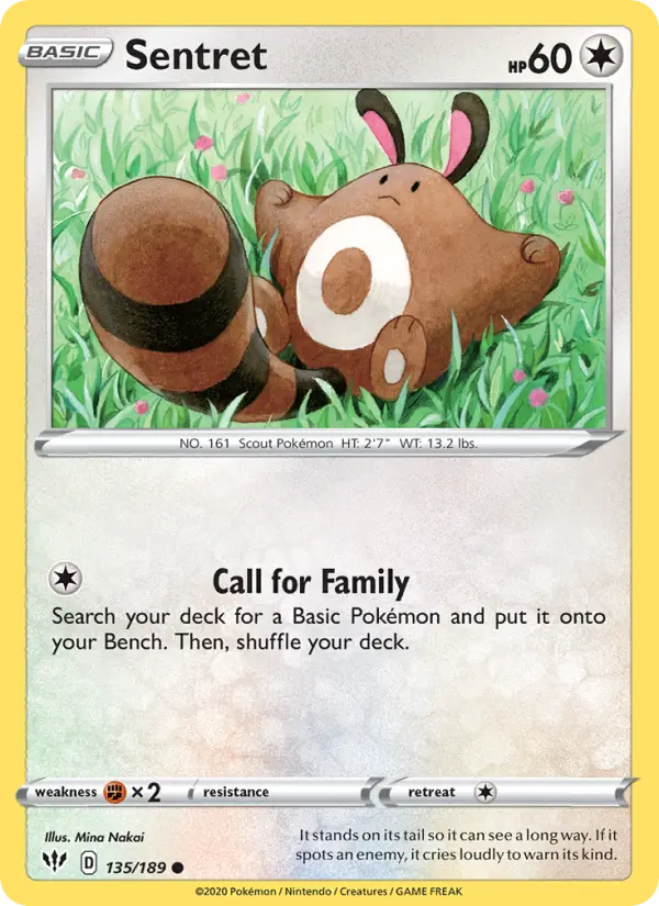 Sentret — Darkness Ablaze card #135