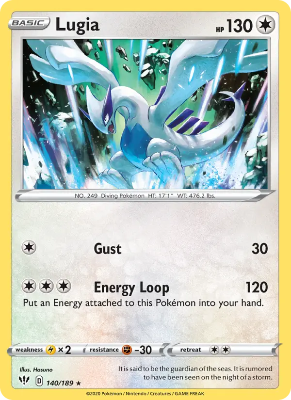 Lugia — Darkness Ablaze card #140