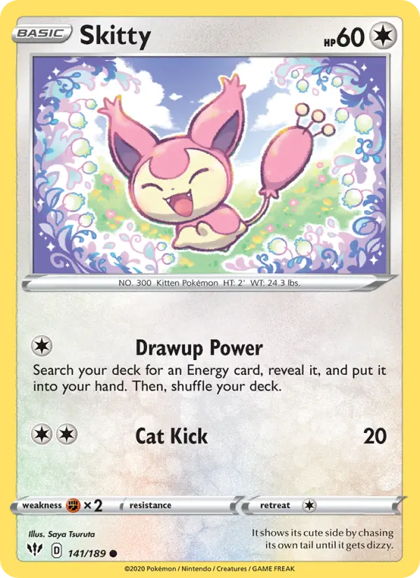 Skitty — Darkness Ablaze card #141