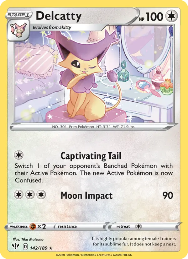 Delcatty — Darkness Ablaze card #142
