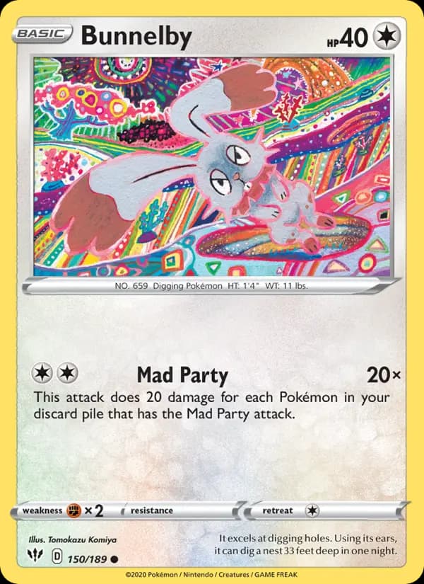 Bunnelby — Darkness Ablaze card #150