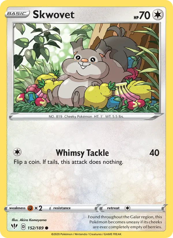 Skwovet — Darkness Ablaze card #152