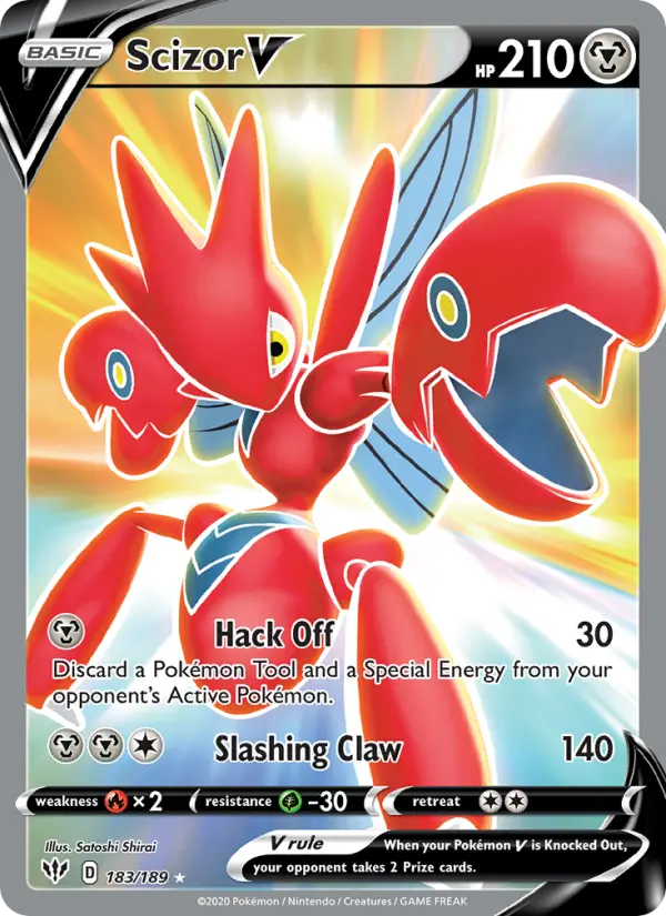 Scizor V — Darkness Ablaze card #183