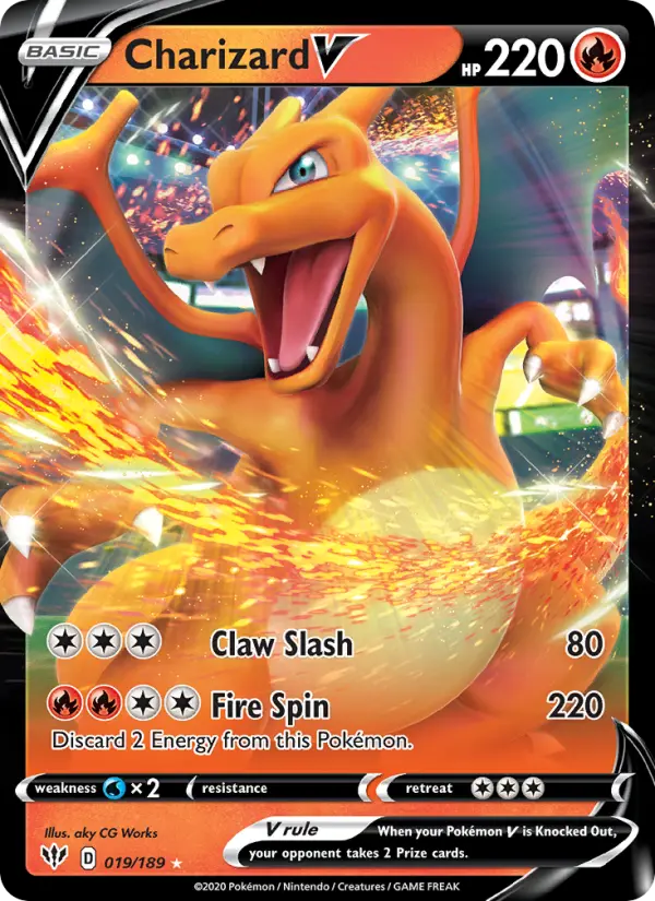 Charizard V — Darkness Ablaze card #19