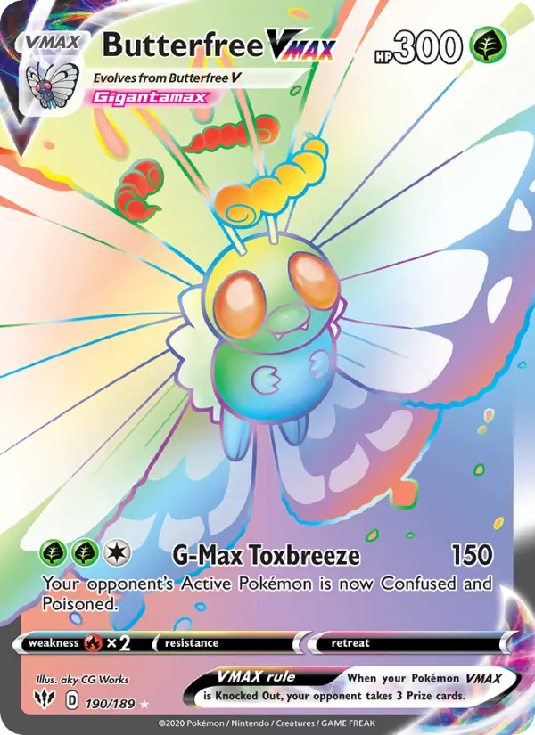 Butterfree VMAX — Darkness Ablaze card #190