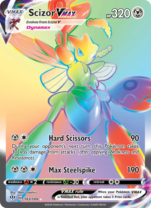 Scizor VMAX — Darkness Ablaze card #193