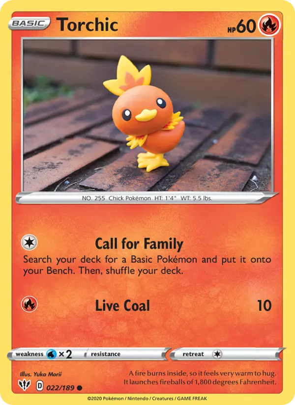 Torchic — Darkness Ablaze card #22