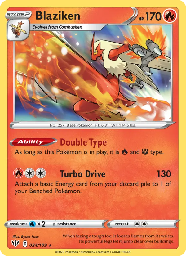 Blaziken — Darkness Ablaze card #24