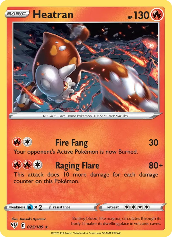 Heatran — Darkness Ablaze card #25