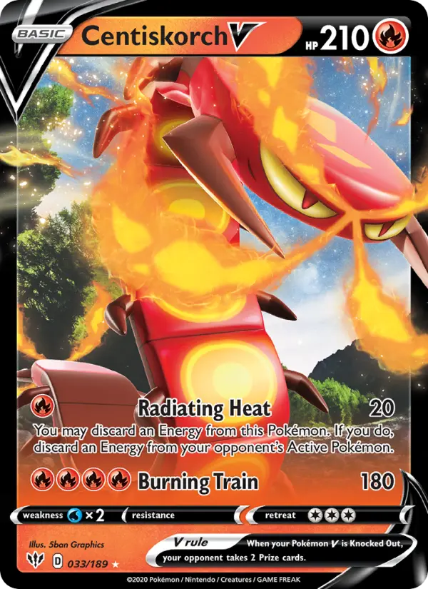 Centiskorch V — Darkness Ablaze card #33