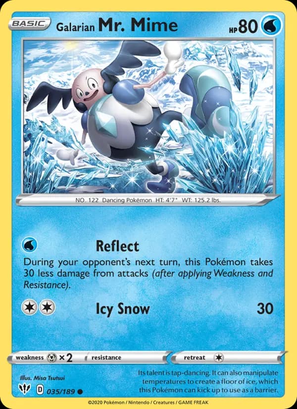 Galarian Mr. Mime — Darkness Ablaze card #35