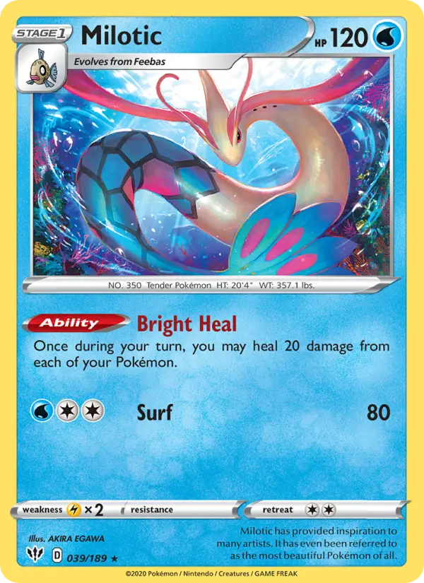 Milotic — Darkness Ablaze card #39