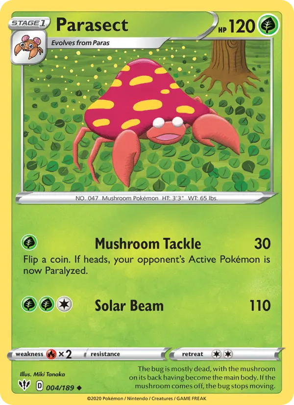 Parasect — Darkness Ablaze card #4