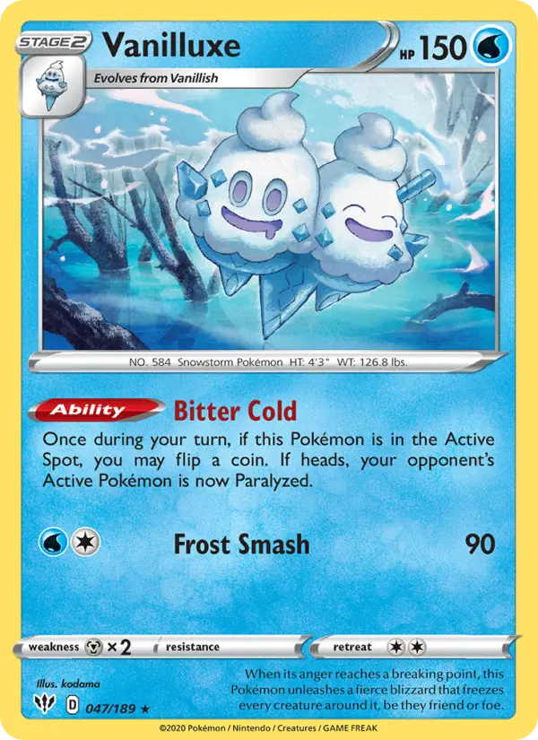 Vanilluxe — Darkness Ablaze card #47
