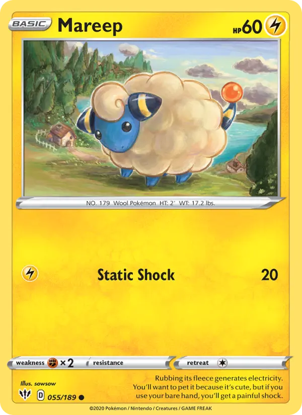 Mareep — Darkness Ablaze card #55