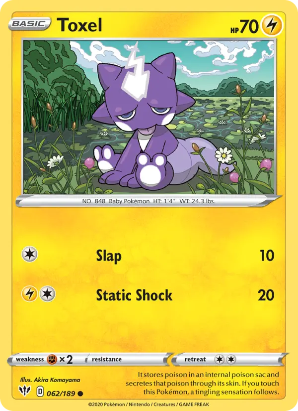 Toxel — Darkness Ablaze card #62