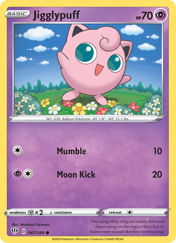 Jigglypuff — Darkness Ablaze card #67