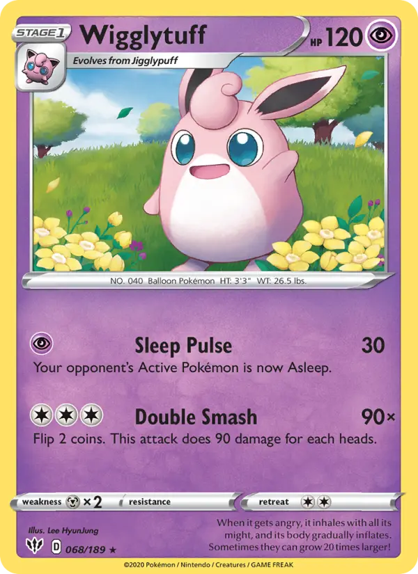 Wigglytuff — Darkness Ablaze card #68