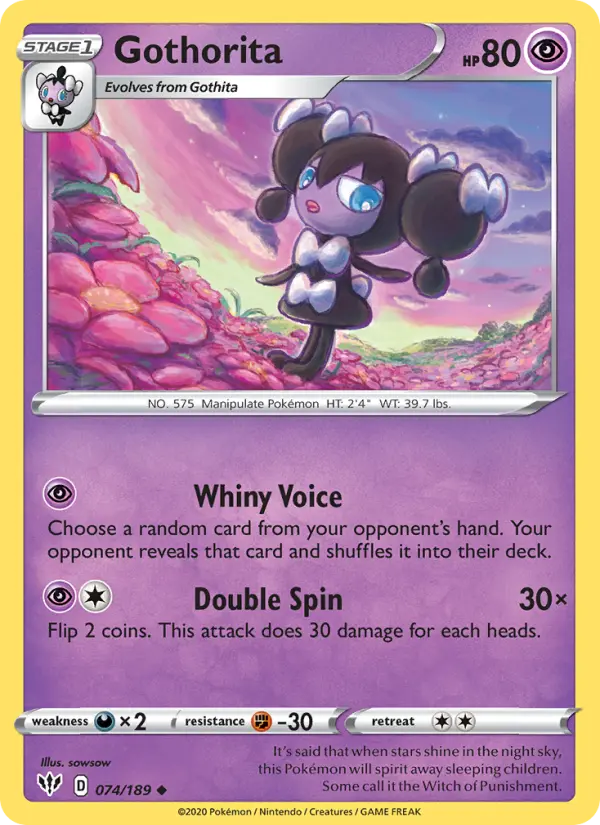 Gothorita — Darkness Ablaze card #74