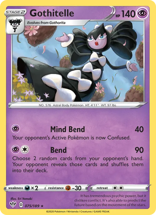 Gothitelle — Darkness Ablaze card #75