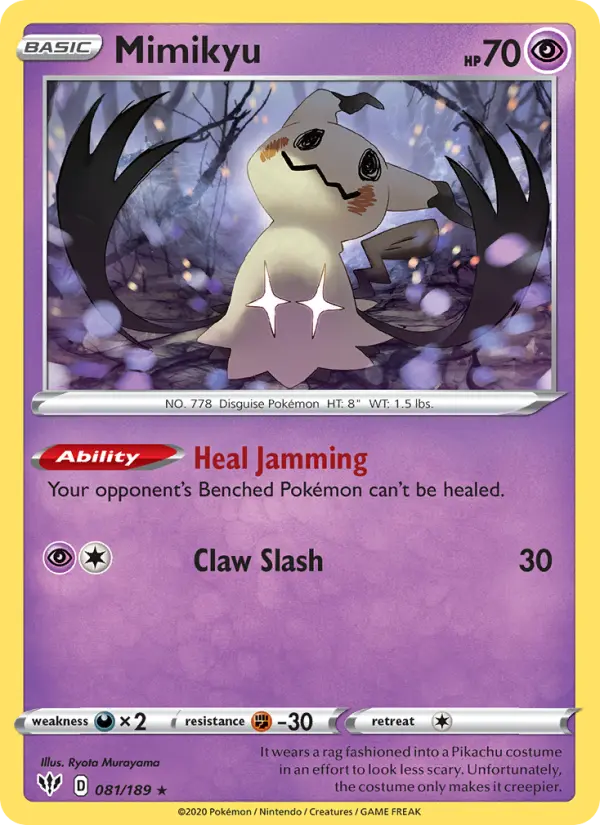 Mimikyu — Darkness Ablaze card #81