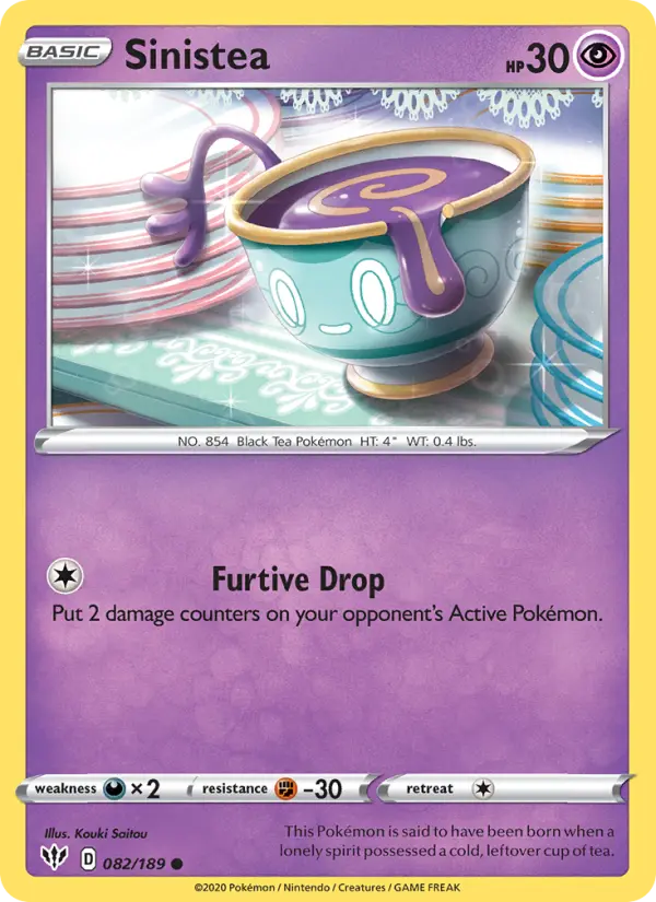 Sinistea — Darkness Ablaze card #82
