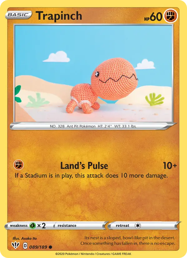 Trapinch — Darkness Ablaze card #89